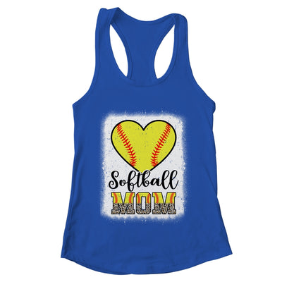 Softball  Mom Leopard Mothers Day Mom Shirt & Tank Top | teecentury