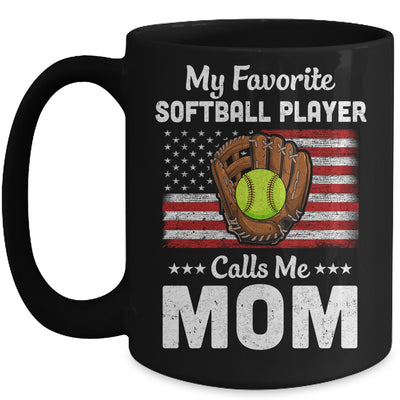 Softball Mom My Favorite Softball Player Calls Me Mom Mug Coffee Mug | Teecentury.com