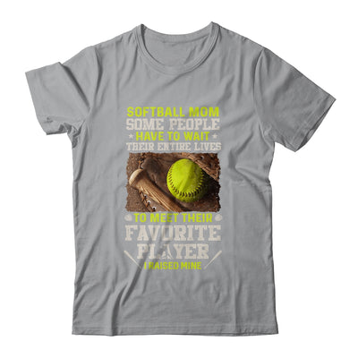 Softball Mom Some People Have To Wait Their Entire Lives T-Shirt & Hoodie | Teecentury.com