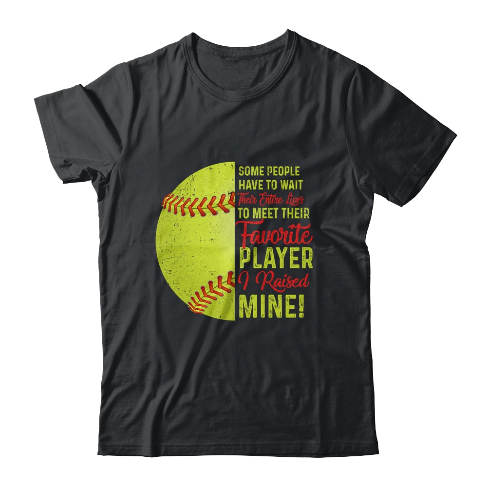 Some People Have To Wait Their Entire Lives Softball Player T-Shirt & Hoodie | Teecentury.com
