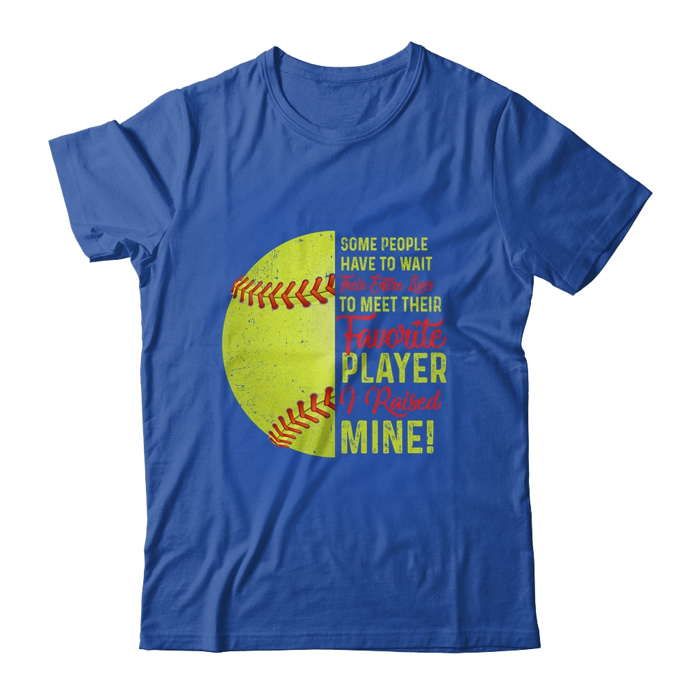 Some People Have To Wait Their Entire Lives Softball Player T-Shirt & Hoodie | Teecentury.com
