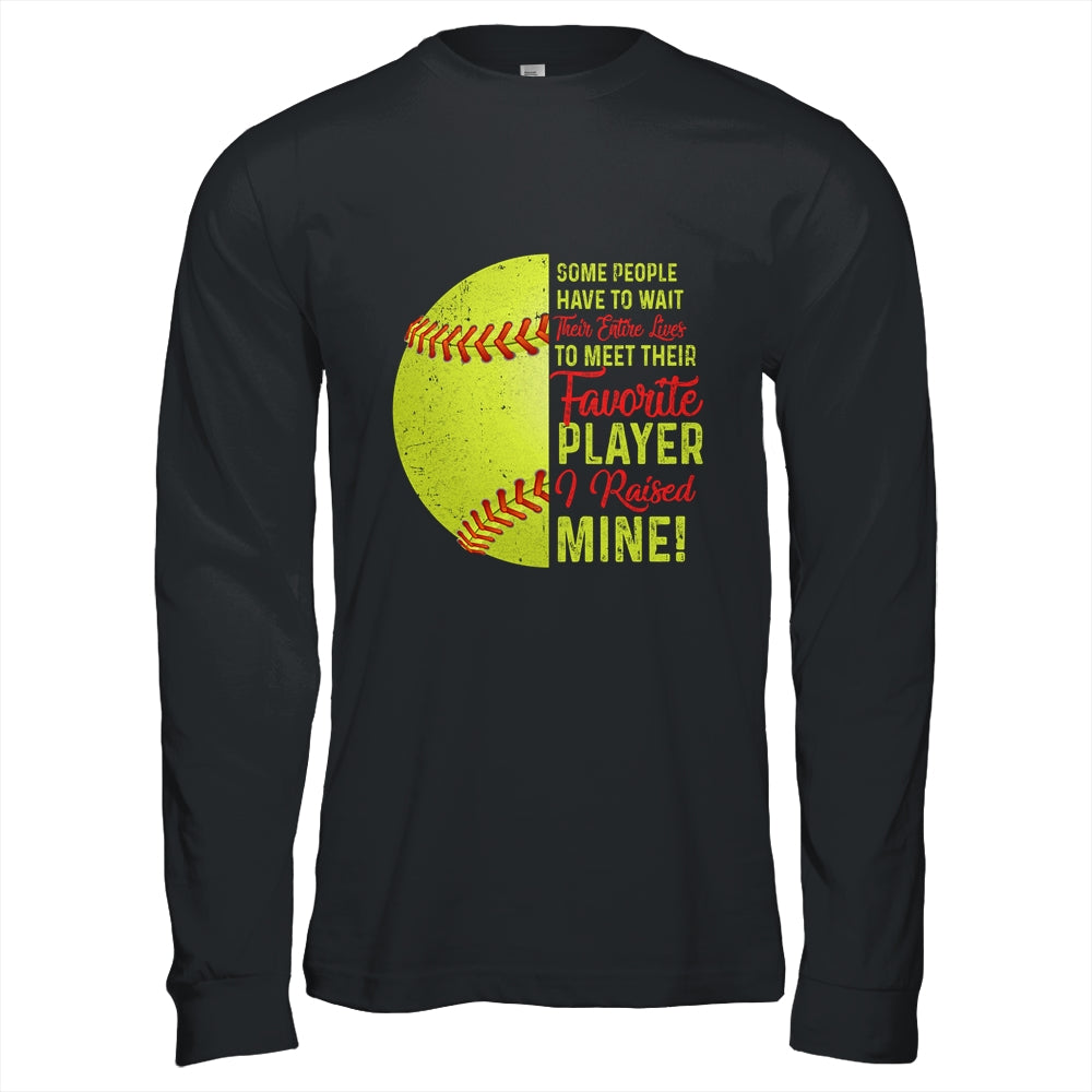 Some People Have To Wait Their Entire Lives Softball Player T-Shirt & Hoodie | Teecentury.com