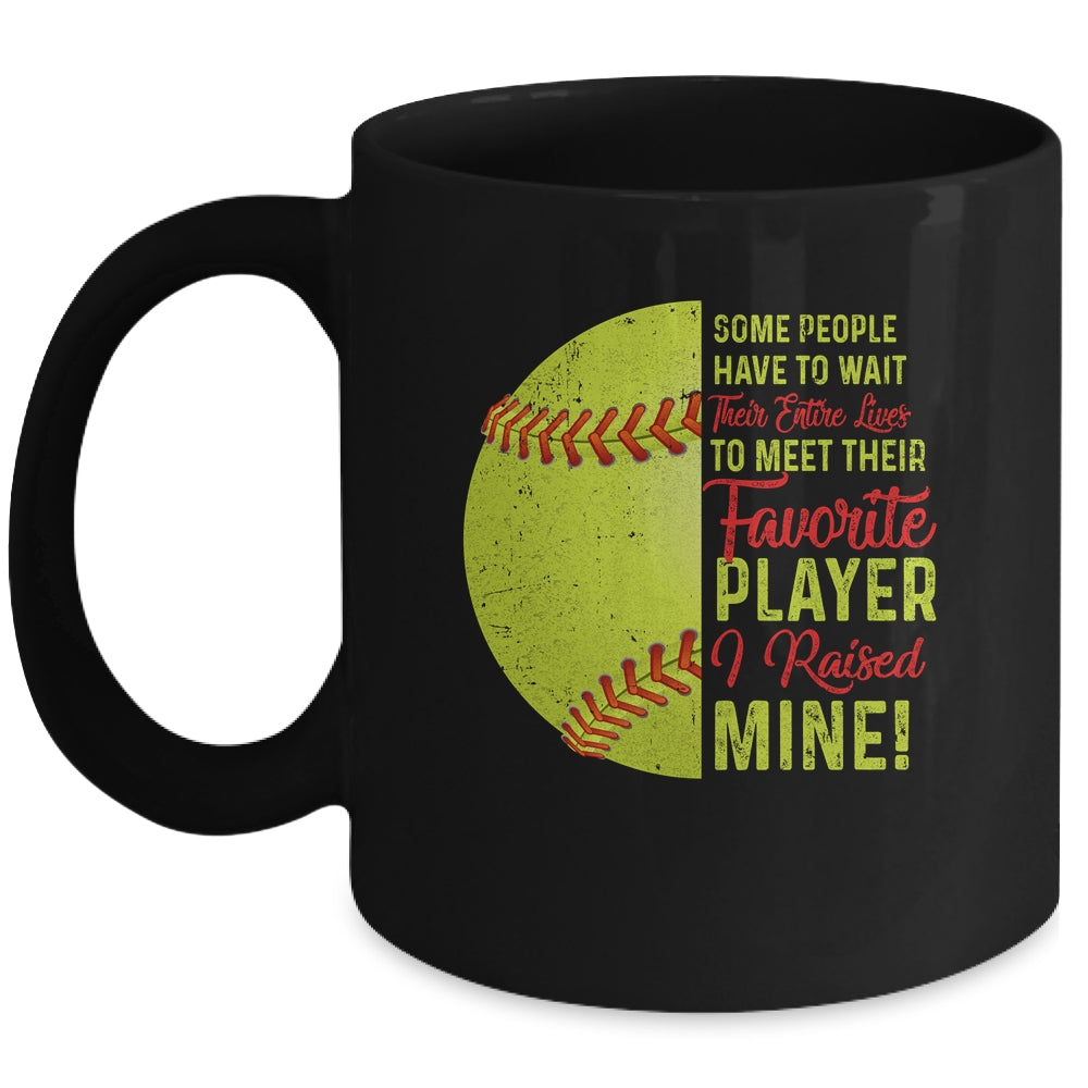 Some People Have To Wait Their Entire Lives Softball Player Mug Coffee Mug | Teecentury.com