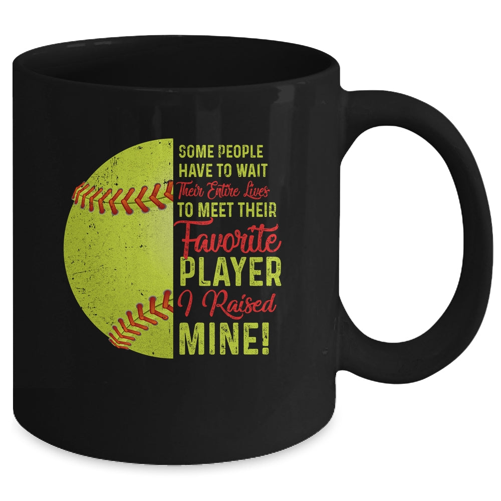 Some People Have To Wait Their Entire Lives Softball Player Mug Coffee Mug | Teecentury.com