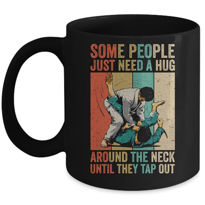 Some People Just Need A Hug Vintage Bjj Brazilian Jiu Jitsu Mug | teecentury