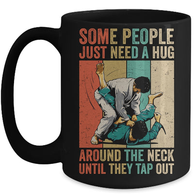 Some People Just Need A Hug Vintage Bjj Brazilian Jiu Jitsu Mug | teecentury