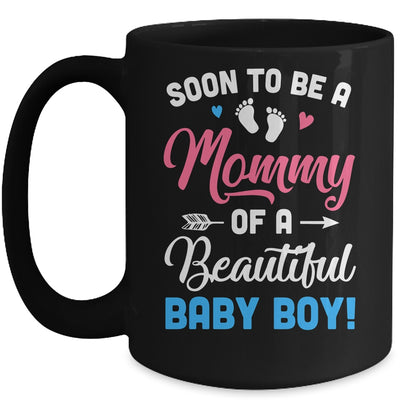 Soon To Be A Mommy Baby Boy Expecting Mother Mug | teecentury