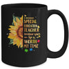 Special Education Teacher Sunflower Autism Awareness Mug | teecentury