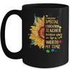 Special Education Teacher Sunflower Autism Awareness Mug | teecentury