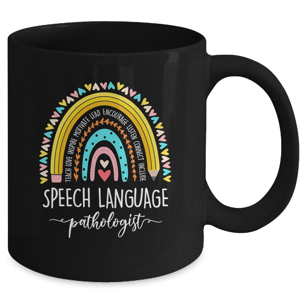 Speech Language Pathologist Rainbow Speech Therapy SLP Mug | teecentury