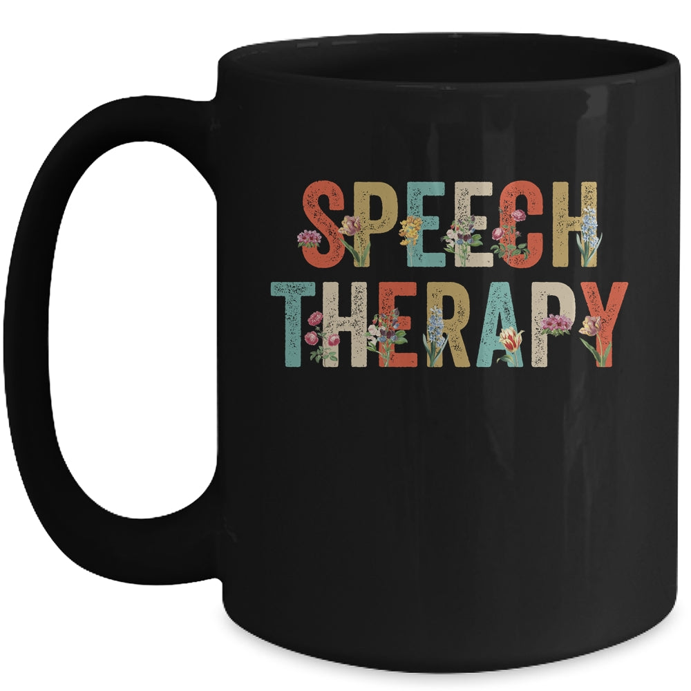 Speech Language Pathologist Speech Therapy Teacher Retro Mug | teecentury