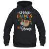 Spread Kindness Not Germs Cute Sloth Wearing Mask Lover T-Shirt & Hoodie | Teecentury.com