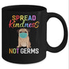 Spread Kindness Not Germs Funny Quarantined Pug Dog Lover Mug Coffee Mug | Teecentury.com