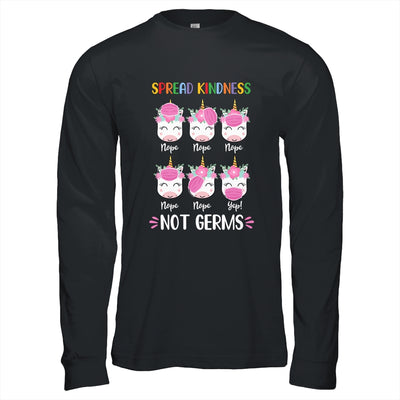 Spread Kindness Not Germs Unicorn With Wearing Face Mask Gift T-Shirt & Hoodie | Teecentury.com