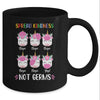 Spread Kindness Not Germs Unicorn With Wearing Face Mask Gift Mug Coffee Mug | Teecentury.com