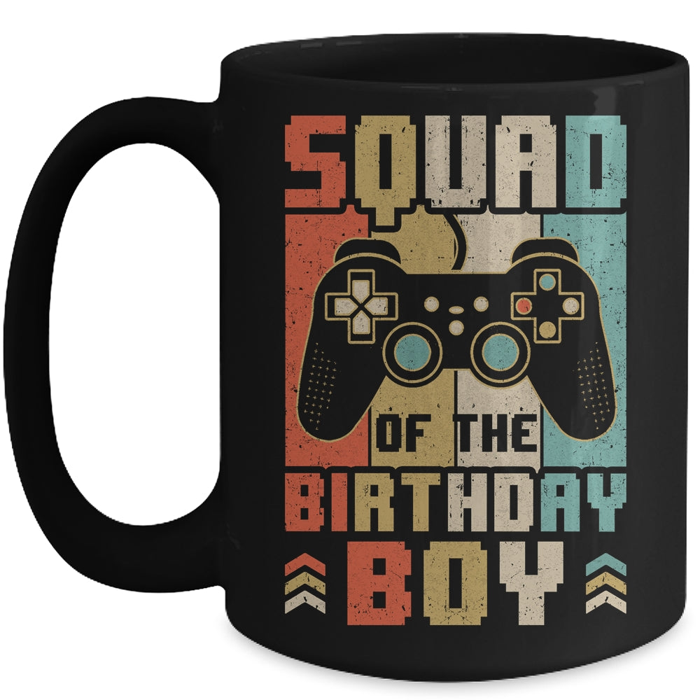 Squad Of The Birthday Boy Video Gamer Party Matching Family Mug | teecentury