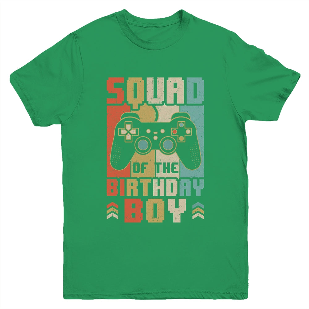 Squad Of The Birthday Boy Video Gamer Party Matching Family Youth Shirt | teecentury