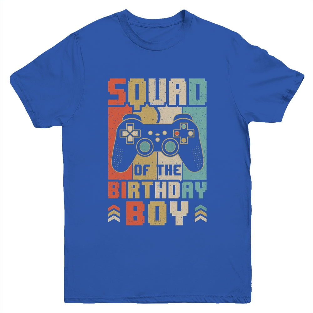 Squad Of The Birthday Boy Video Gamer Party Matching Family Youth Shirt | teecentury