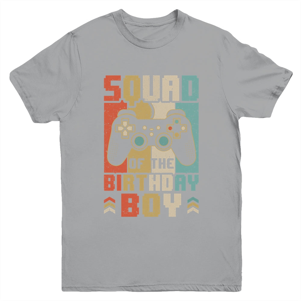 Squad Of The Birthday Boy Video Gamer Party Matching Family Youth Shirt | teecentury