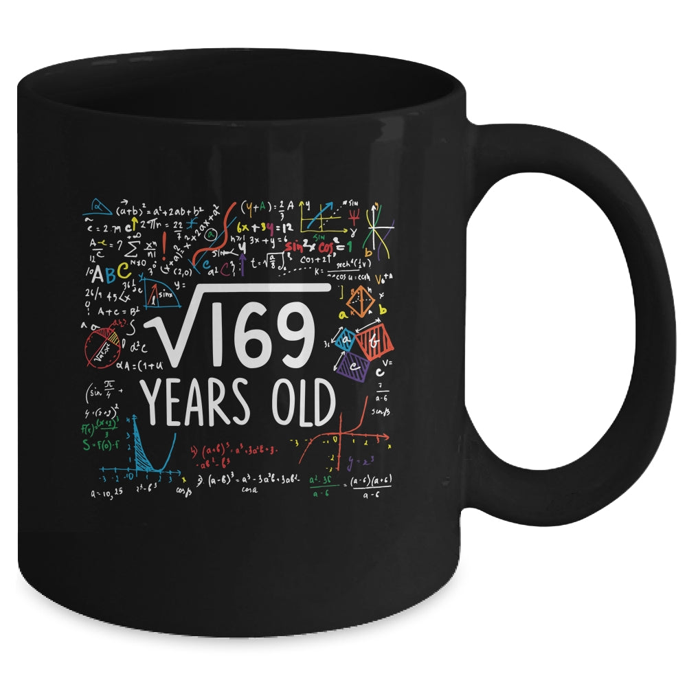 Square Root Of 169 13th Birthday 13 Year Old Math Mug | teecentury