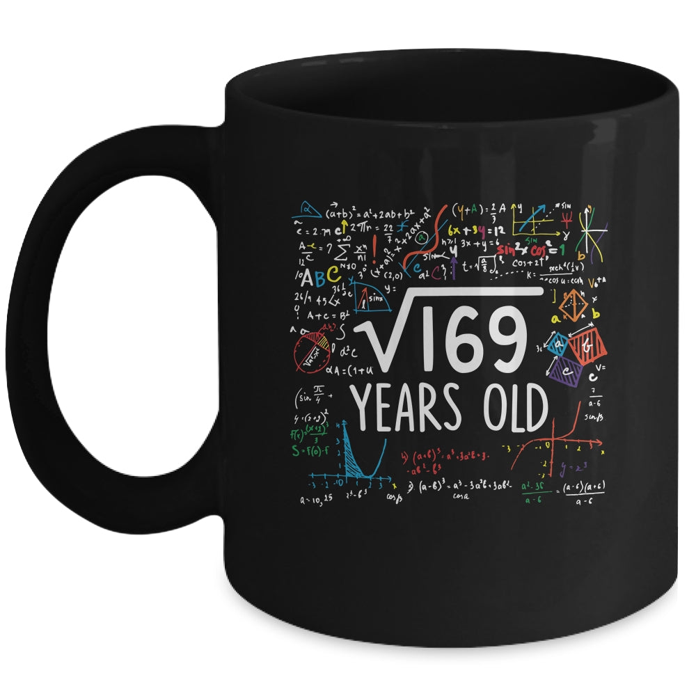 Square Root Of 169 13th Birthday 13 Year Old Math Mug | teecentury