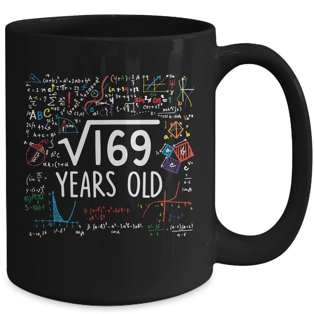 Square Root Of 169 13th Birthday 13 Year Old Math Mug | teecentury