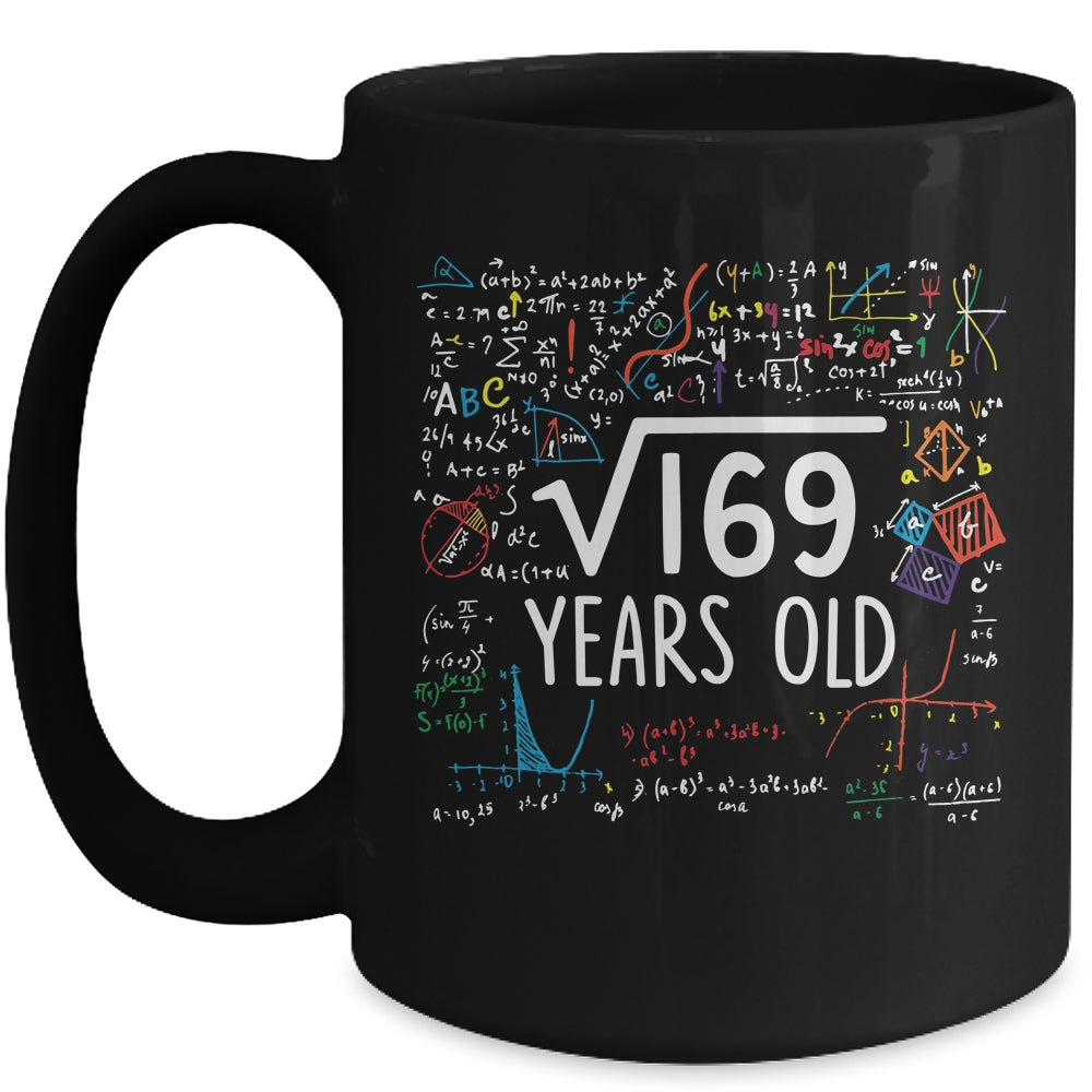 Square Root Of 169 13th Birthday 13 Year Old Math Mug | teecentury