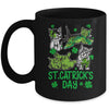 St Patricks Catricks Day Cats Saint Pattys Women Girls Mug | teecentury