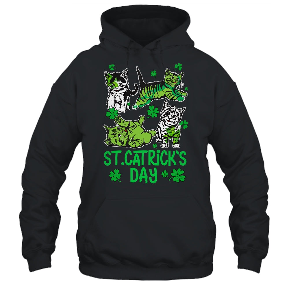 St Patricks Catricks Day Cats Saint Pattys Women Girls Shirt & Tank Top | teecentury