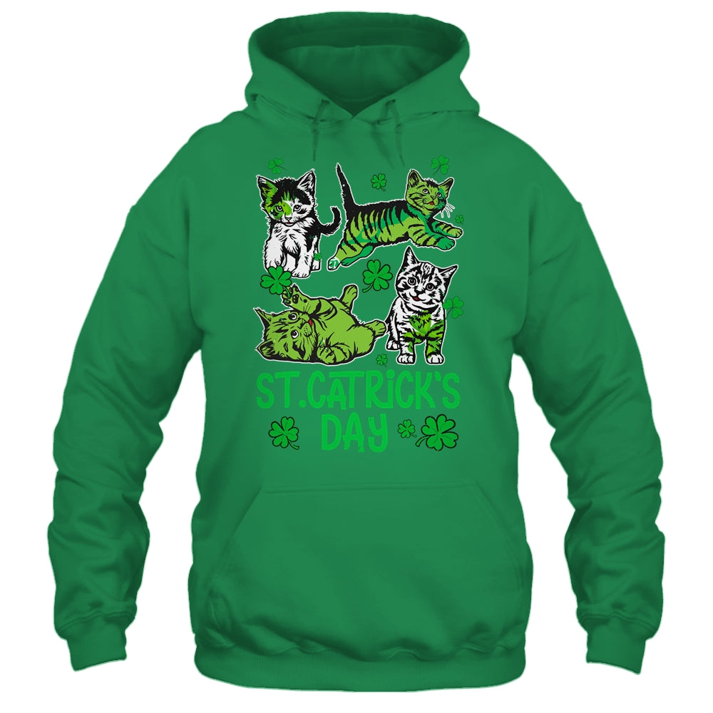St Patricks Catricks Day Cats Saint Pattys Women Girls Shirt & Tank Top | teecentury