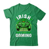 St Patricks Day Boys Gamer Shamrock Irish I Was Gaming Shirt & Hoodie | teecentury