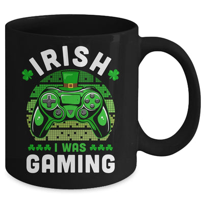 St Patricks Day Boys Gamer Shamrock Irish I Was Gaming Mug | teecentury