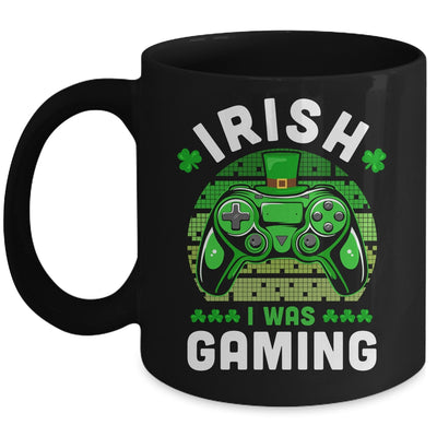St Patricks Day Boys Gamer Shamrock Irish I Was Gaming Mug | teecentury