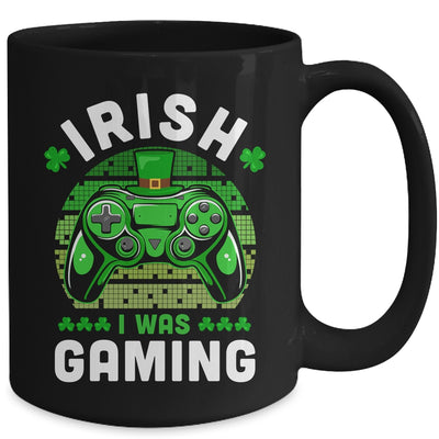 St Patricks Day Boys Gamer Shamrock Irish I Was Gaming Mug | teecentury