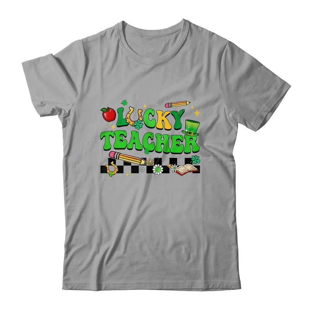 St Patricks Day Lucky Teacher Saint Paddys Groovy Women Shirt & Hoodie | teecentury