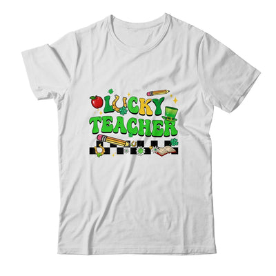 St Patricks Day Lucky Teacher Saint Paddys Groovy Women Shirt & Hoodie | teecentury