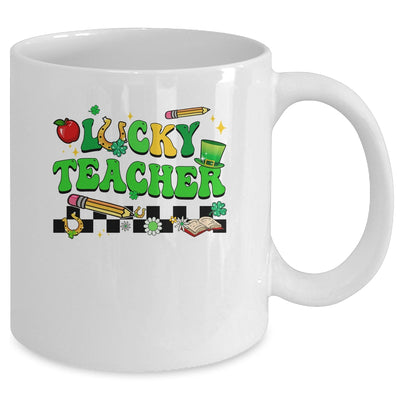 St Patricks Day Lucky Teacher Saint Paddys Groovy Women Mug | teecentury