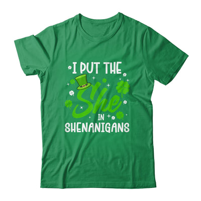 St Patricks Day She In Shenanigans Saint Pattys Paddys Women Shirt & Hoodie | teecentury