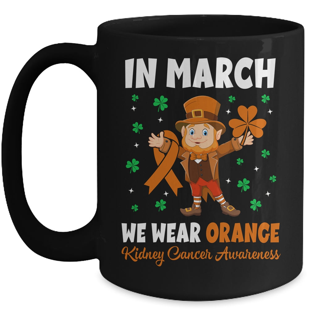 St Patricks Day We Wear Orange For Kidney Cancer Awareness Mug Coffee Mug | Teecentury.com