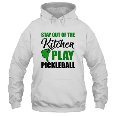 Stay Out Of The Kitchen Play Pickleball Funny For Women Shirt & Tank Top | teecentury