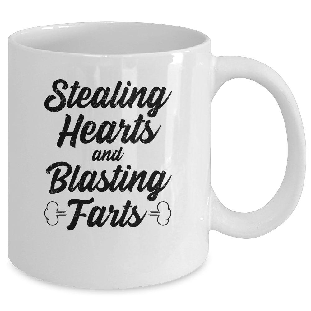 Stealing Hearts And Blasting Farts Mug Coffee Mug | Teecentury.com
