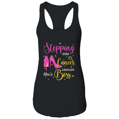 Stepping Into Cancer Season Like A Boss June July T-Shirt & Tank Top | Teecentury.com