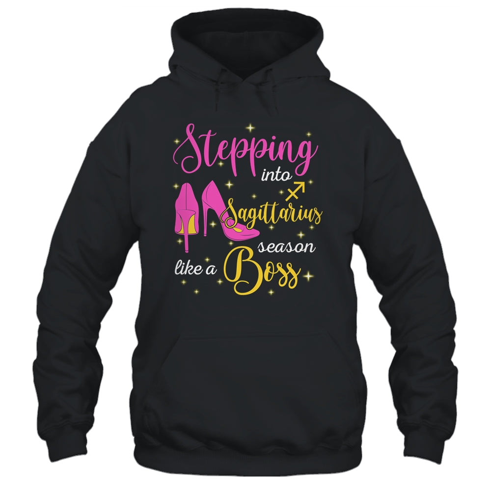 Stepping Into Sagittarius Season Like A Boss November December T-Shirt & Tank Top | Teecentury.com
