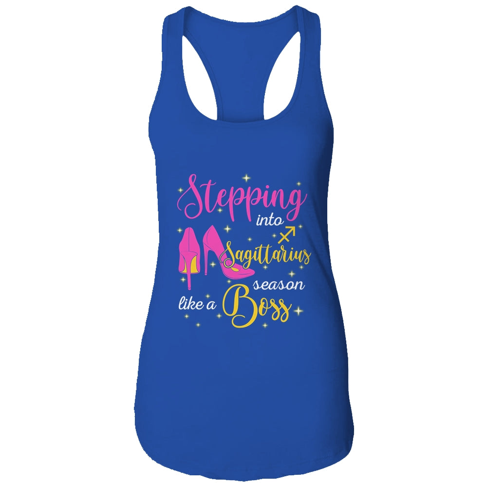 Stepping Into Sagittarius Season Like A Boss November December T-Shirt & Tank Top | Teecentury.com