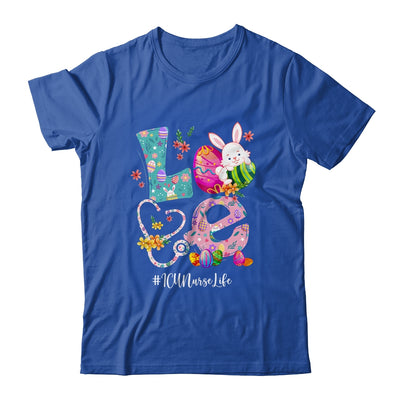 Stethoscope Scrub Love Nurse Life Bunny Easter Day Shirt & Hoodie | teecentury