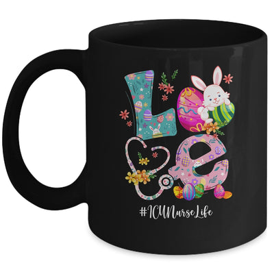 Stethoscope Scrub Love Nurse Life Bunny Easter Day Mug | teecentury