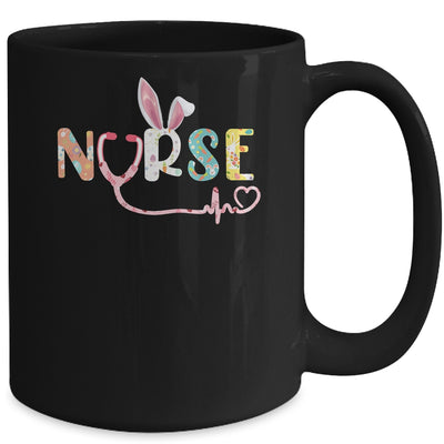 Stethoscope Scrub Nurse Life Easter Day Cute Bunny With Eggs Mug | teecentury