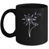 Stomach Cancer Awareness Dandelion Periwinkle Ribbon Mug Coffee Mug | Teecentury.com