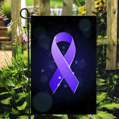 Stomach Cancer Awareness Flag Periwinkle Ribbon Flag | Teecentury.com
