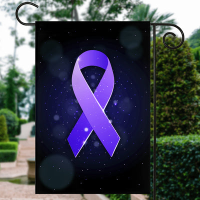 Stomach Cancer Awareness Flag Periwinkle Ribbon Flag | Teecentury.com